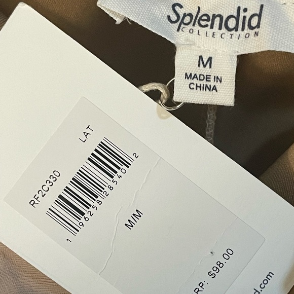 Splendid MEDIUM Soft Suede Skinny Stretchy pants like Leggings Beige Creme Tan - Picture 4 of 10